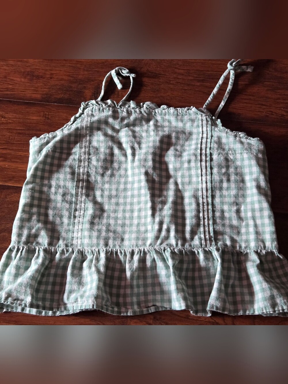 Polo Ralph Lauren Girls Green Gingham Tank Top 16